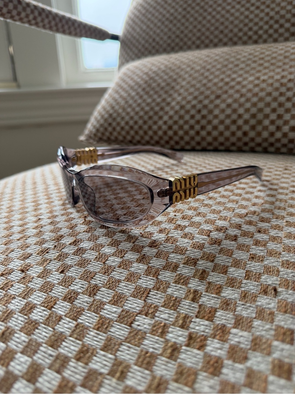 Miu Miu MU 14ZS Oval Sunglasses - Picture 8 of 9